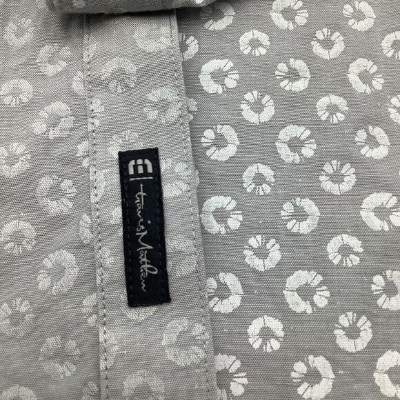 Travis Mathew Mens Short Sleeve Button Up Shirt Grey Size XL - Picture 6 of 8